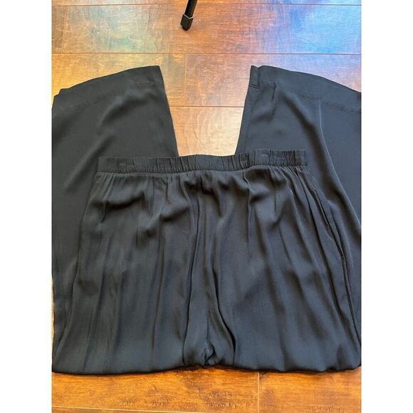 Soft Surroundings Wide Leg Trouser Pant Black Womens Size 18W - Picture 8 of 8